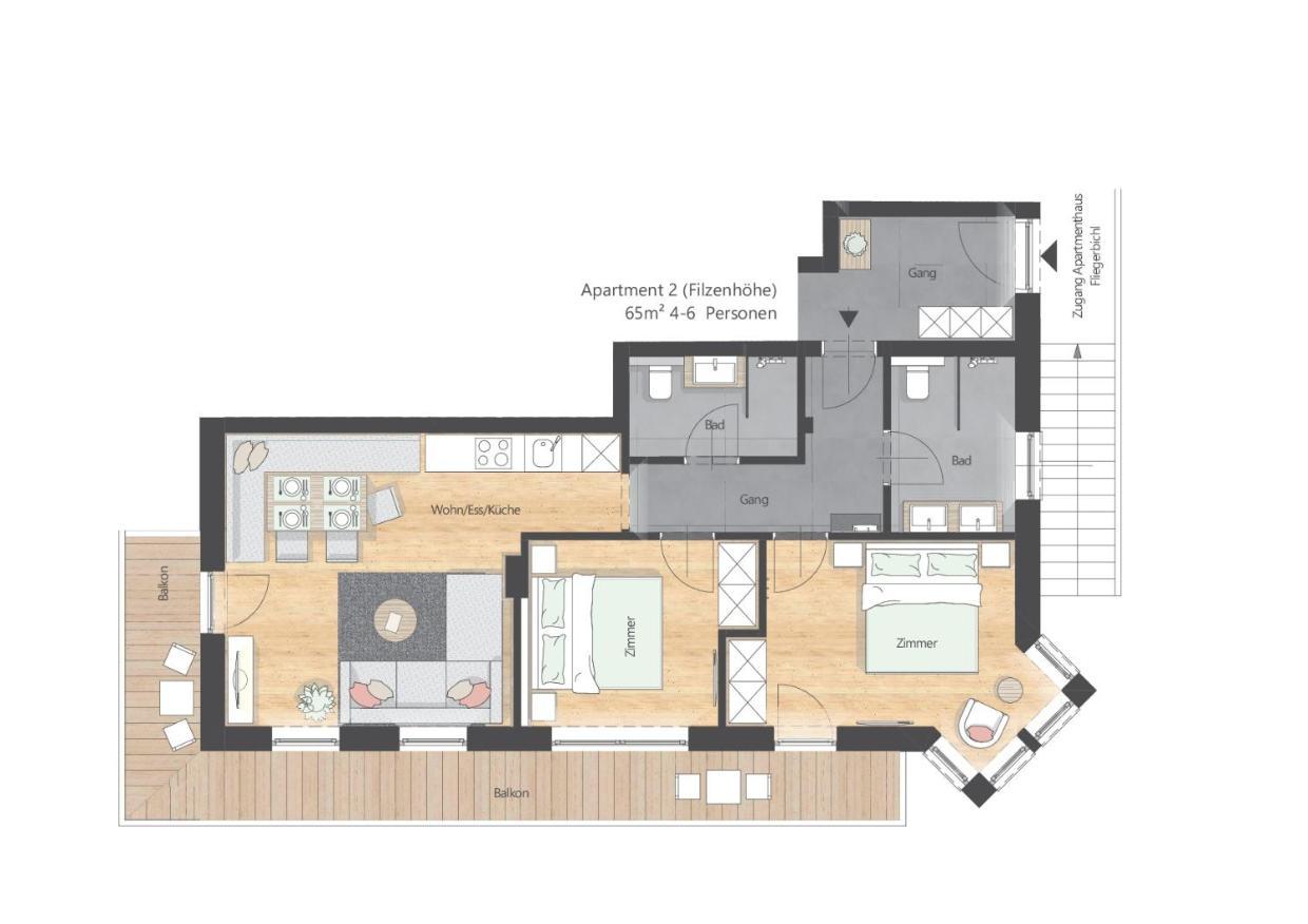 Apartments Fliegerbichl - Familie Voithofer Bramberg am Wildkogel Exterior foto